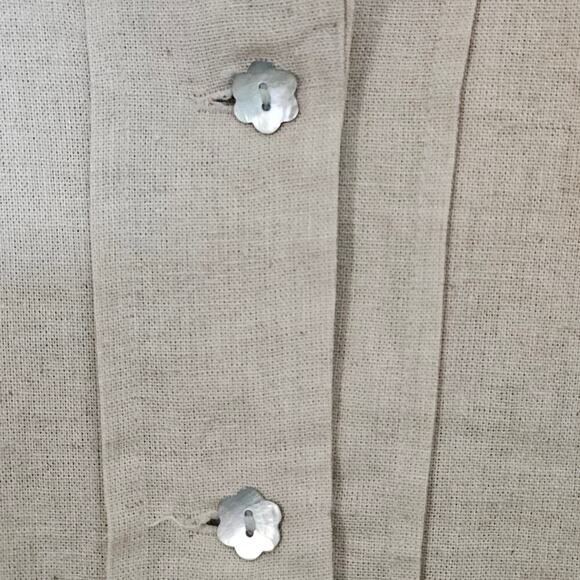 Coldwater Creek NWOT Linen Poppy Jacket Blazer 6‎ Lightweight Spring Cottage - Picture 4 of 6